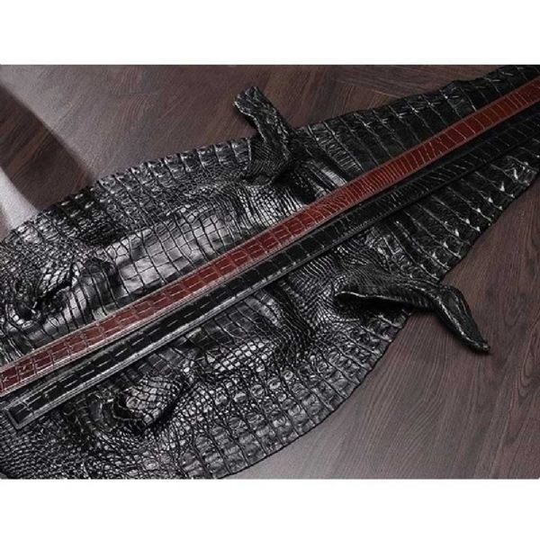 Ceintures Homme En Peau De Crocodile - Boucles de ceinture à ancre | Fait Main - Style 1