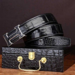Ceintures Homme En Peau De Crocodile - Boucles de ceinture à ancre | Fait Main