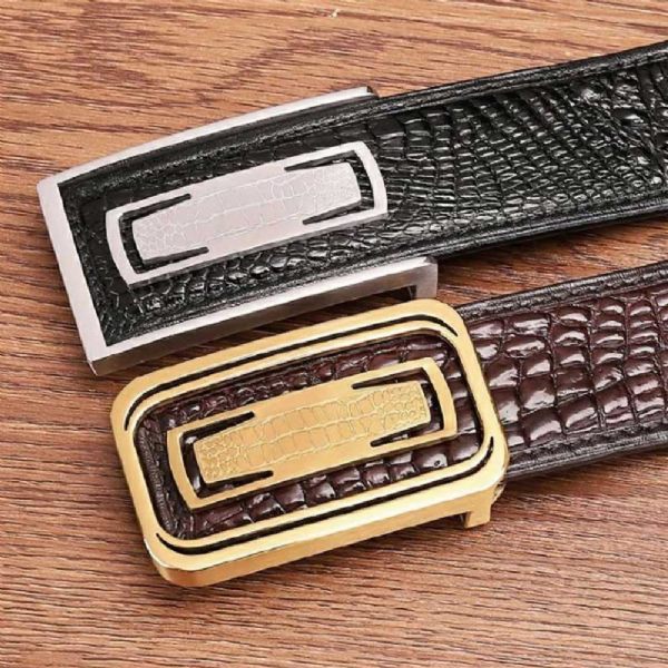 Ceintures Homme En Peau De Crocodile - Boucles de ceinture à ancre | Meilleurs Cadeaux - Style 1