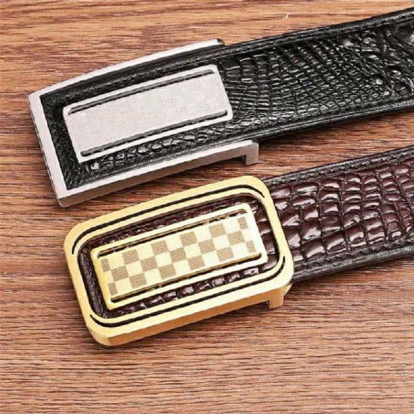 Ceintures Homme En Peau De Crocodile - Boucles de ceinture à ancre | Meilleurs Cadeaux - Style 1