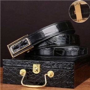 Ceintures Homme En Peau De Crocodile - Boucles de ceinture à cliquet | Fait Main