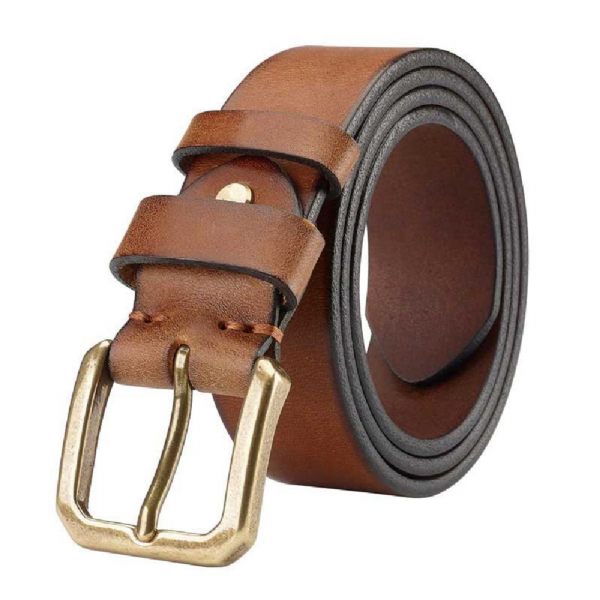 Mode Ceinture En Cuir De Vache Pour Homme - Boucles de ceinture à ardillon