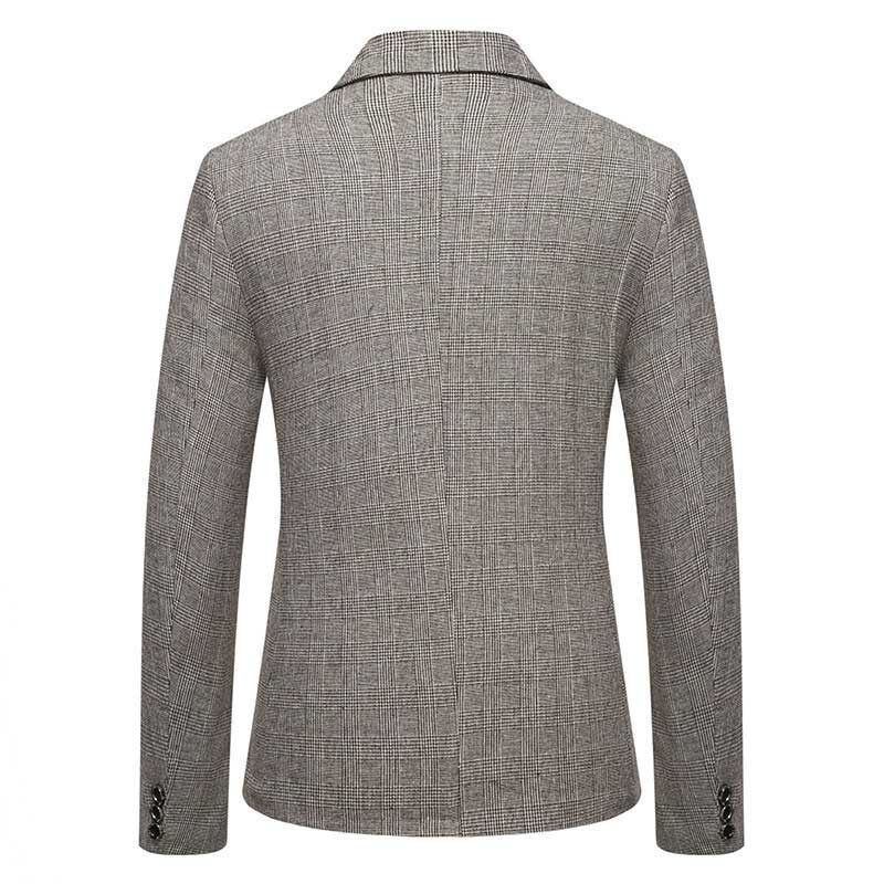 Blazer Homme Classique | Vestes de Costume Un Bouton Silm Fit - Kaki