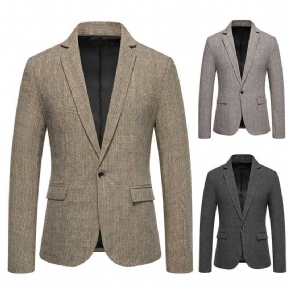 Blazer Homme Classique | Vestes de Costume Un Bouton Silm Fit
