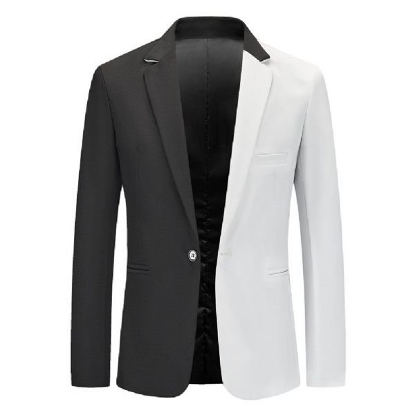 Blazer Homme Sport Manteau Business Moderne Elégant Bloc Couleur Décontracté Un Bouton