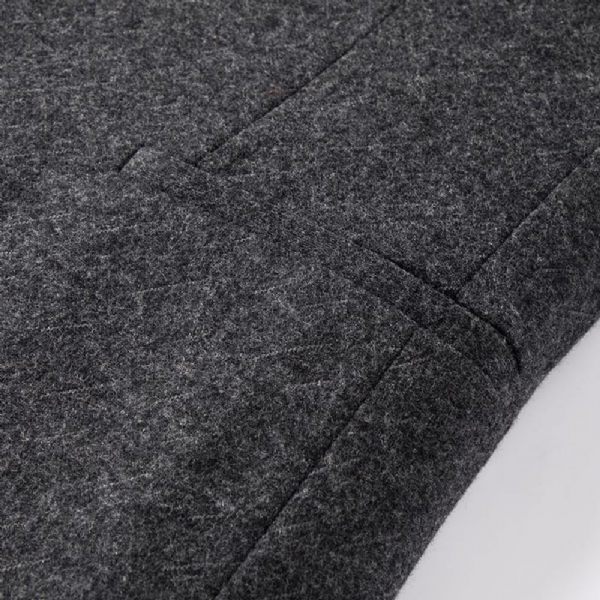 Blazer Homme Sport Manteau Laine Business Moderne Slim Deux Boutons - Gris