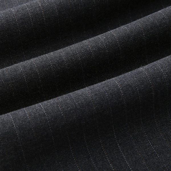 Blazer Pour Hommes Manteau Sport Grande Taille Motif À Rayures Carreaux Deux Boutons Poche Intégrée Col Plat - Gris