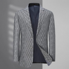 Blazer Sport Pour Hommes Manteau Simple Boutonnage Deux Boutons Rayures Décontractées Élastique Grande Taille