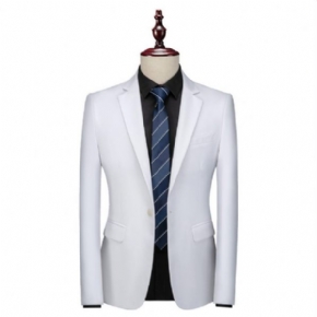 Blazer Sport Manteau Homme Deux Boutons Mariage Poches À Rabat