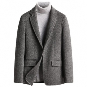 Blazer Sport Manteau Homme Laine Ample Facile D'entretien Deux Boutons