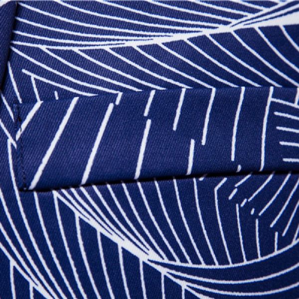 Blazer Sport Manteau Homme Motif Floral Décontracté Un Bouton - Bleu