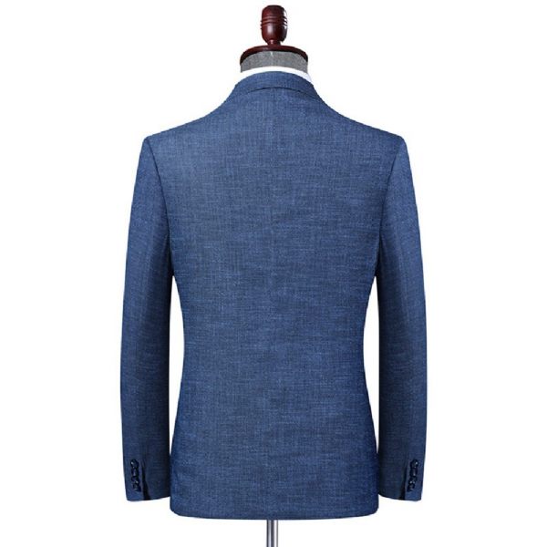 Blazer Sport Manteau Slim Casual Deux Boutons Pour Hommes - Bleu