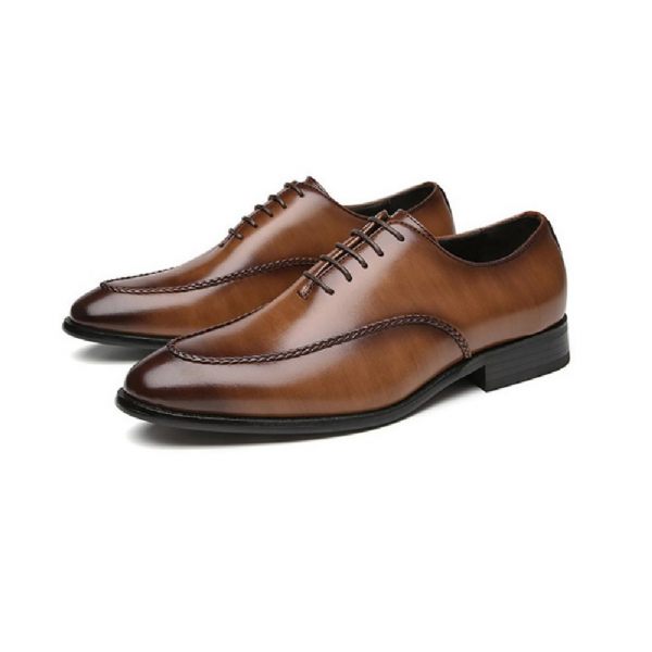 Chaussures Formelles Pour Hommes Oxford Business Moderne Rétro Bout Ciselé
