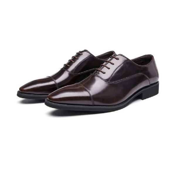 Chaussures Formelles Pour Hommes Oxford Cuir Vache À Bout Pointu