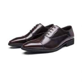 Chaussures Formelles Pour Hommes Oxford Cuir Vache À Bout Pointu