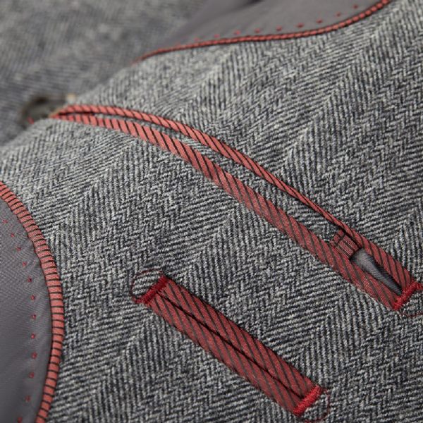 Costume 2 Pièces Homme Laine Épais Slim Deux Boutons - Gris