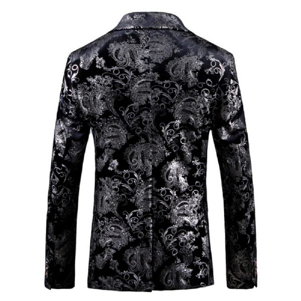 Costume 3 Pièces Homme Deux Boutons Robe Cérémonie Slim Facile D'entretien - Argent