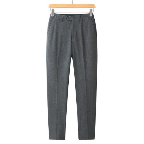 Costume Surdimensionné 2 Pièces Pour Hommes Ample Un Bouton Couleur Unie - Gris